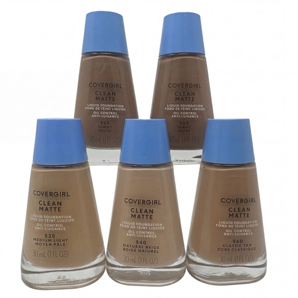 COVERGIRL Other - 5 Covergirl Clean Mate Liquid Foundation 535 540 560 565